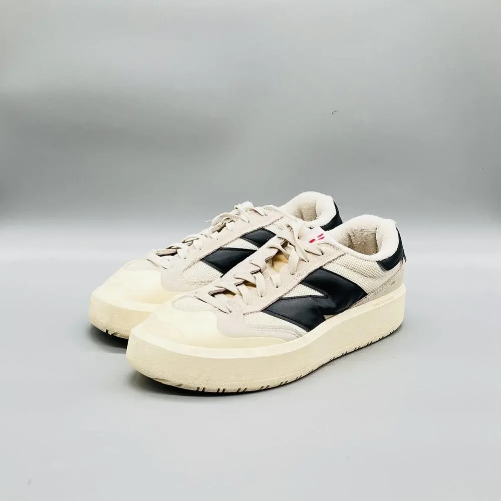 New Balance Shoes Men 8 Beige Suede CT302 Low Top Casual Walking Sneakers